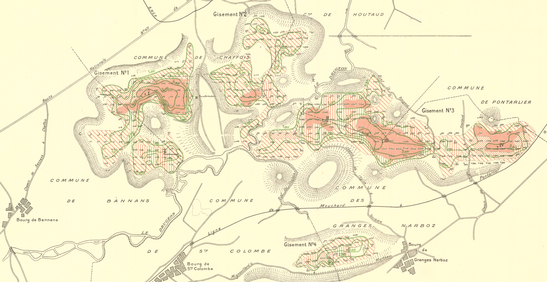 Extrait de l'Atlas des Tourbières des France de 1949