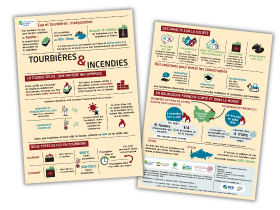 Infographie « Tourbières & Incendies »