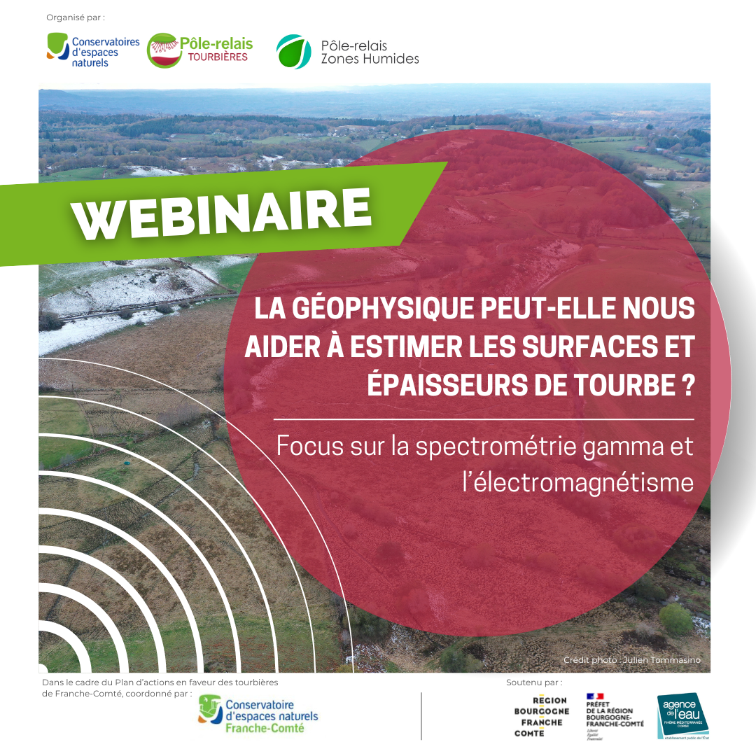 Webinaire : La géophysique peut elle nous aider à estimer les surfaces et épaisseurs de tourbe ?