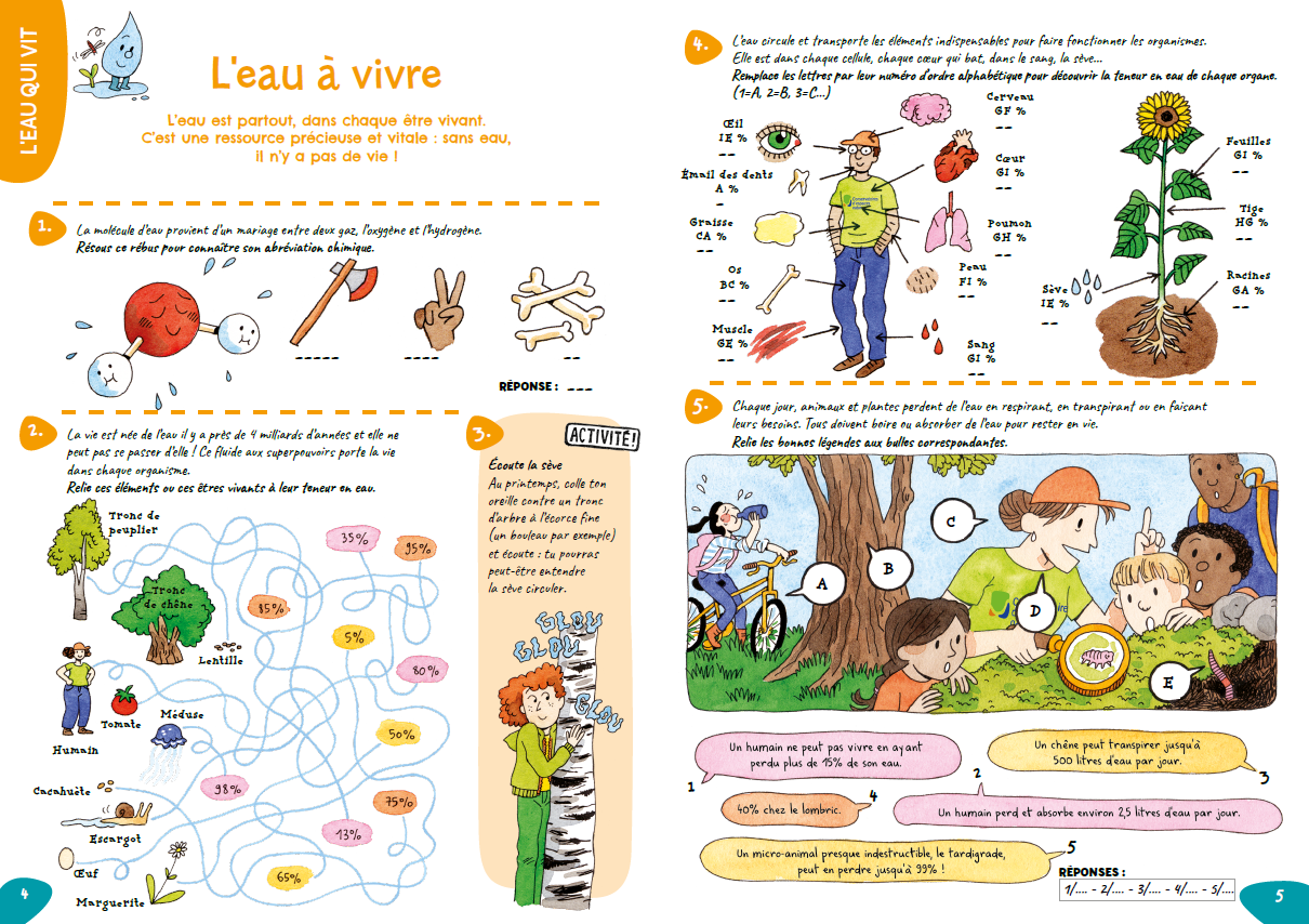 Nouveau cahier de jeux : Au fil de l’eau